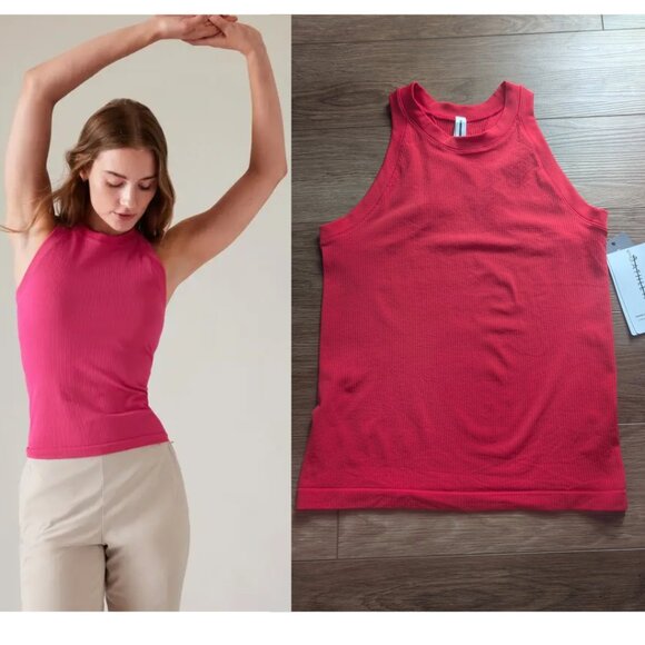 Athleta | Renew Seamless Racerback Tank In Pink - Picture 1 of 10